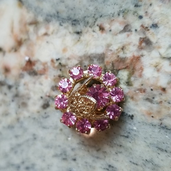 Vintage TULIP Brooch and Clip Earrings Set - Picture 5 of 5